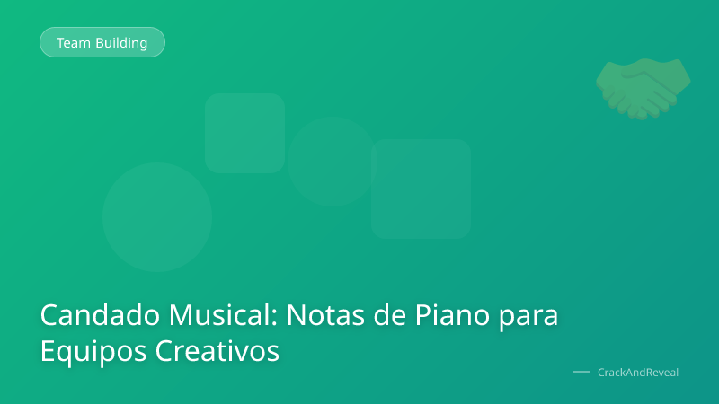 Candado Musical: Notas de Piano para Equipos Creativos