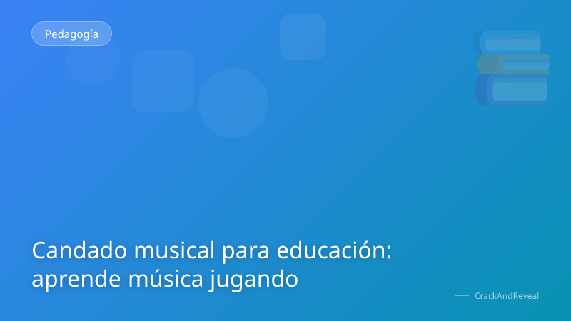 Candado musical para educación: aprende música jugando