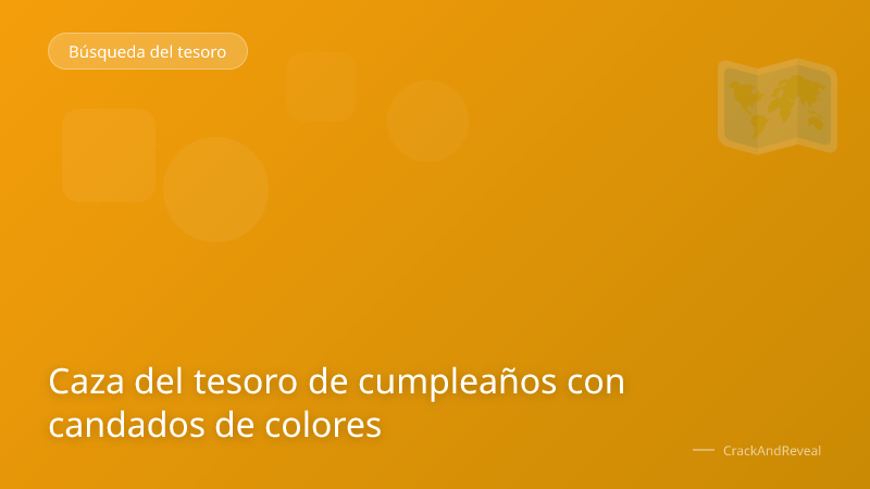 Caza del tesoro de cumpleaños con candados de colores
