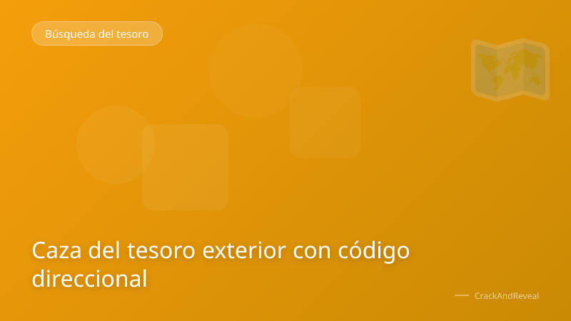 Caza del tesoro exterior con código direccional