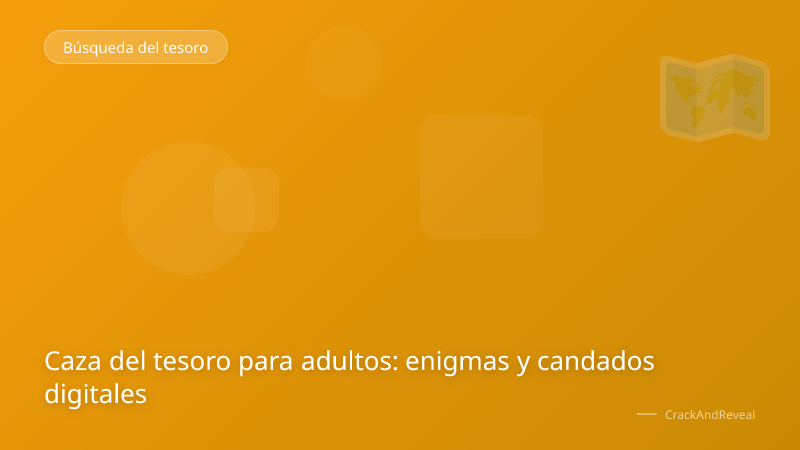 Caza del tesoro para adultos: enigmas y candados digitales