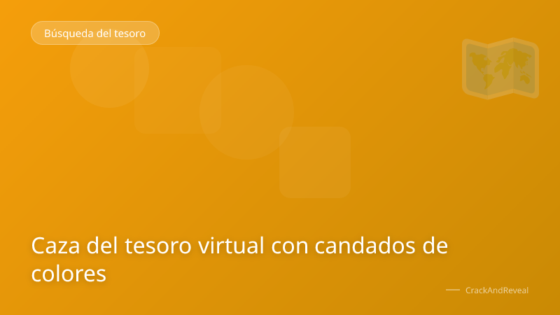 Caza del tesoro virtual con candados de colores