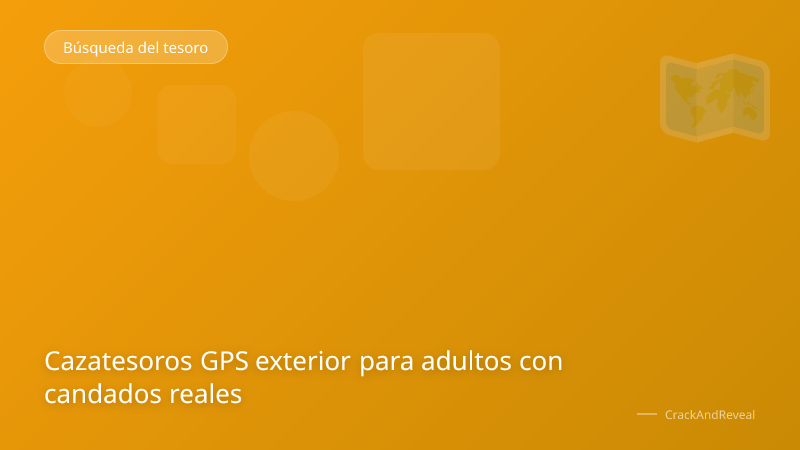 Cazatesoros GPS exterior para adultos con candados reales