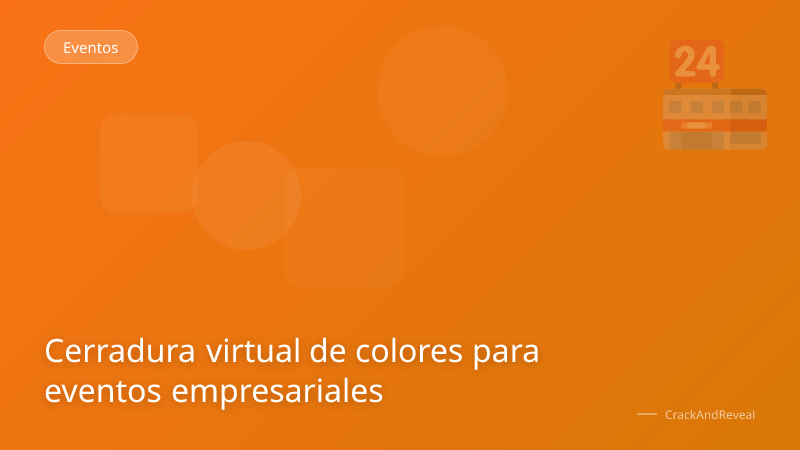 Cerradura virtual de colores para eventos empresariales