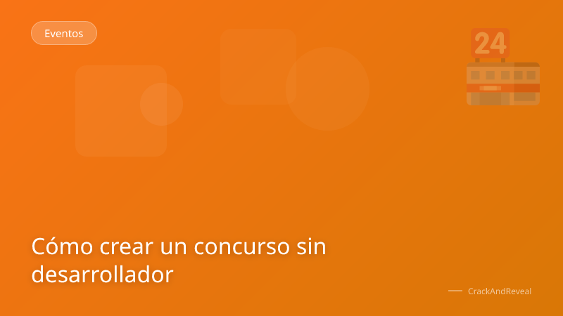 Cómo crear un concurso sin desarrollador