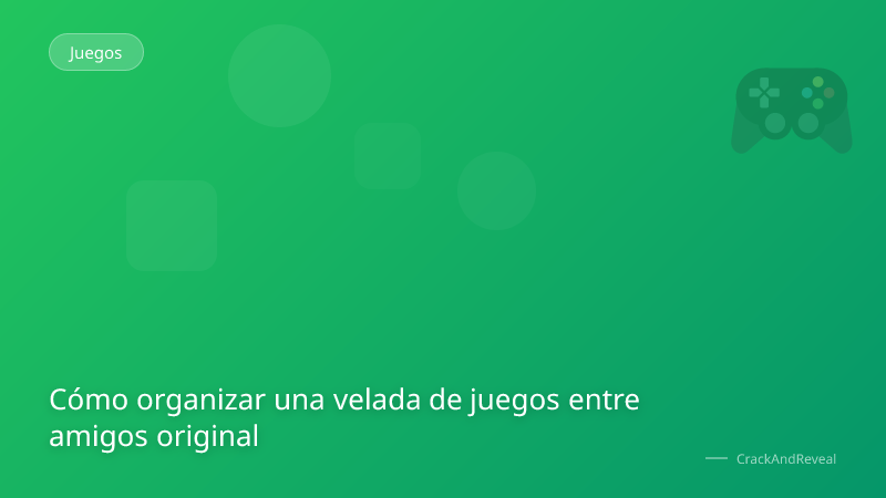 Cómo organizar una velada de juegos entre amigos original
