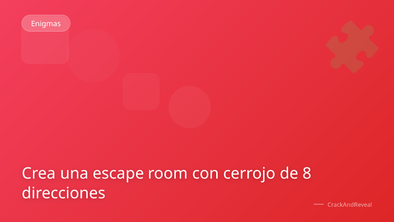 Crea una escape room con cerrojo de 8 direcciones