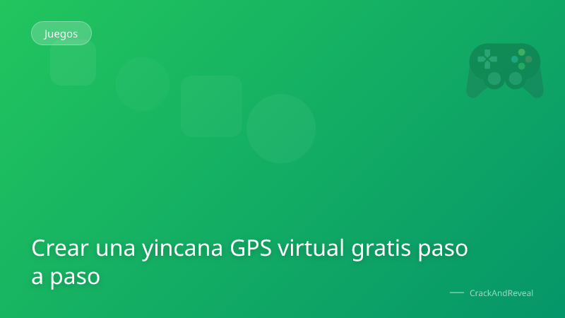 Crear una yincana GPS virtual gratis paso a paso