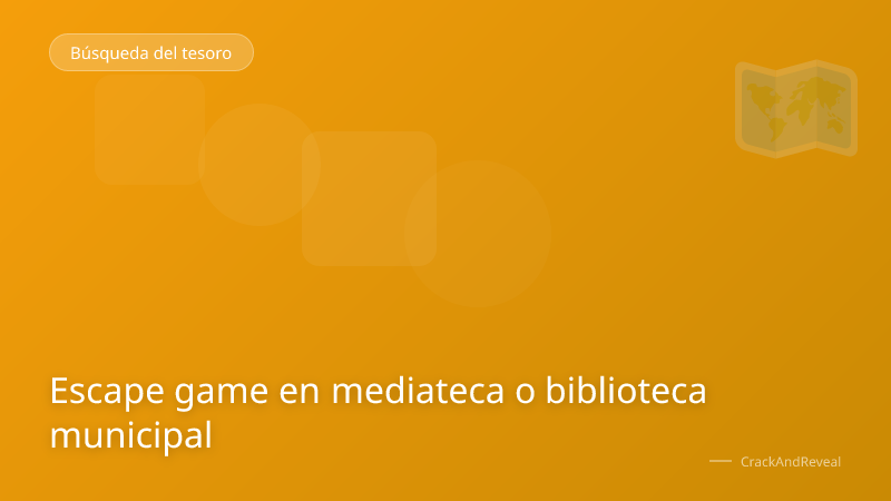 Escape game en mediateca o biblioteca municipal