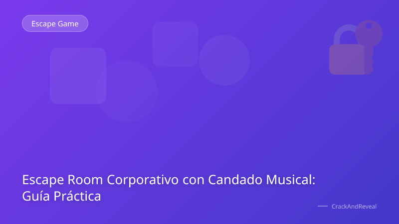 Escape Room Corporativo con Candado Musical: Guía Práctica