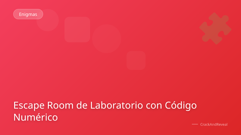 Escape Room de Laboratorio con Código Numérico