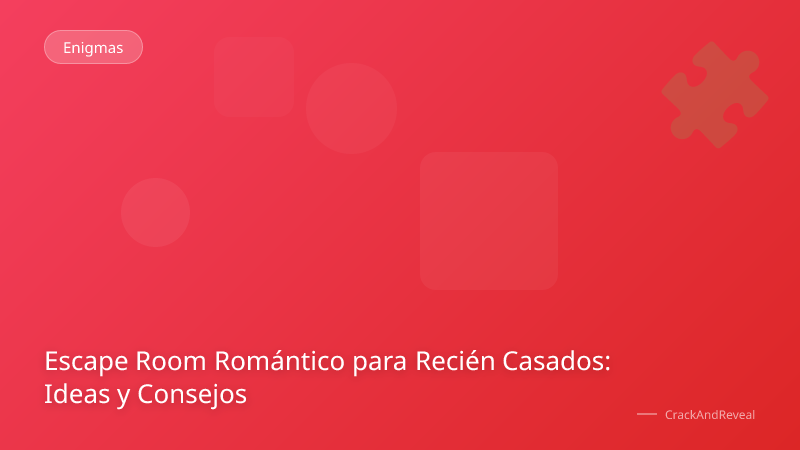 Escape Room Romántico para Recién Casados: Ideas y Consejos