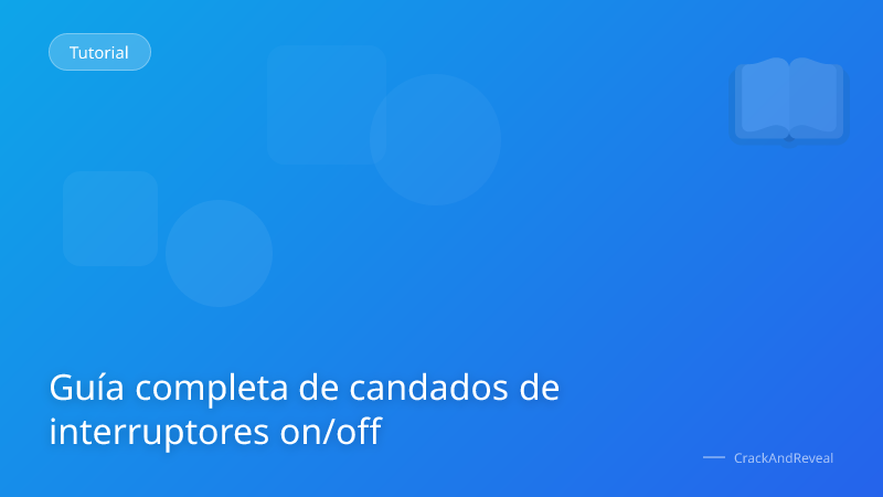 Guía completa de candados de interruptores on/off