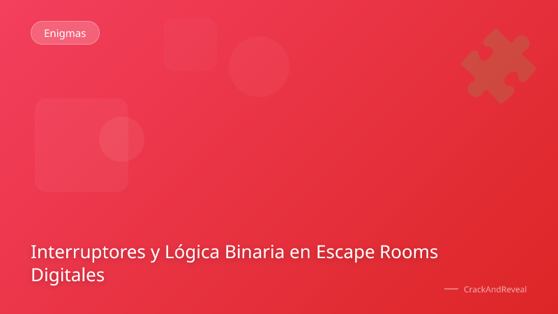 Interruptores y Lógica Binaria en Escape Rooms Digitales
