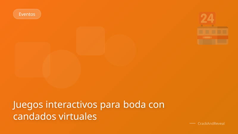Juegos interactivos para boda con candados virtuales