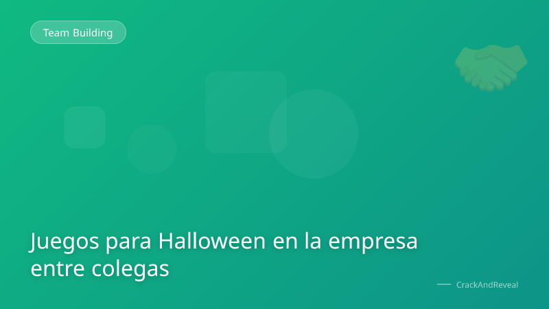 Juegos para Halloween en la empresa entre colegas