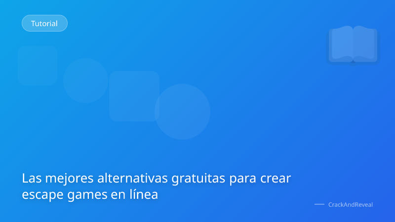 Las mejores alternativas gratuitas para crear escape games en línea