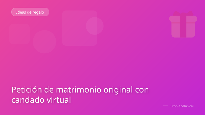 Petición de matrimonio original con candado virtual