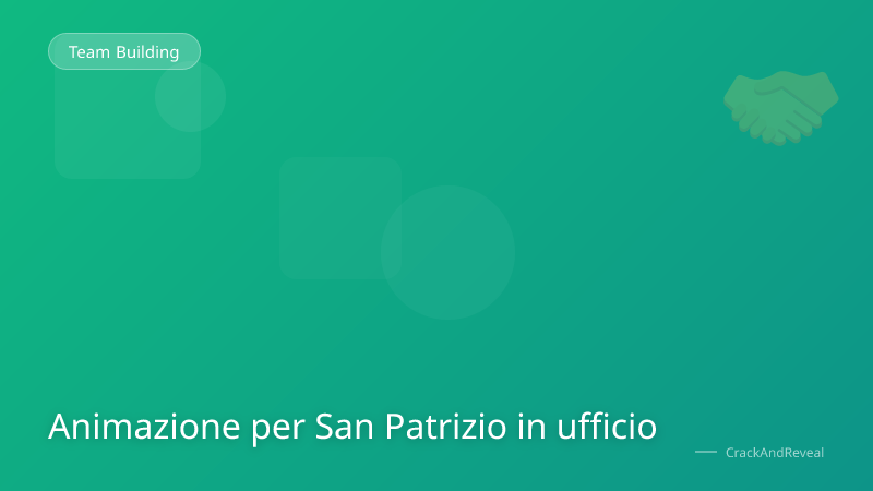 Animazione per San Patrizio in ufficio