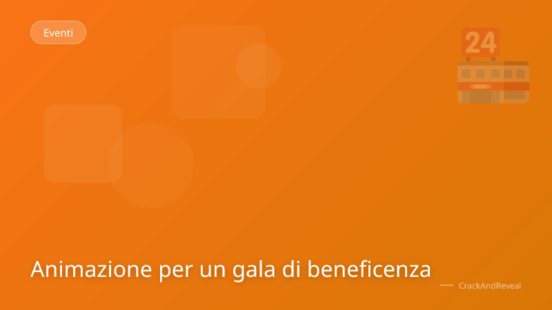 Animazione per un gala di beneficenza