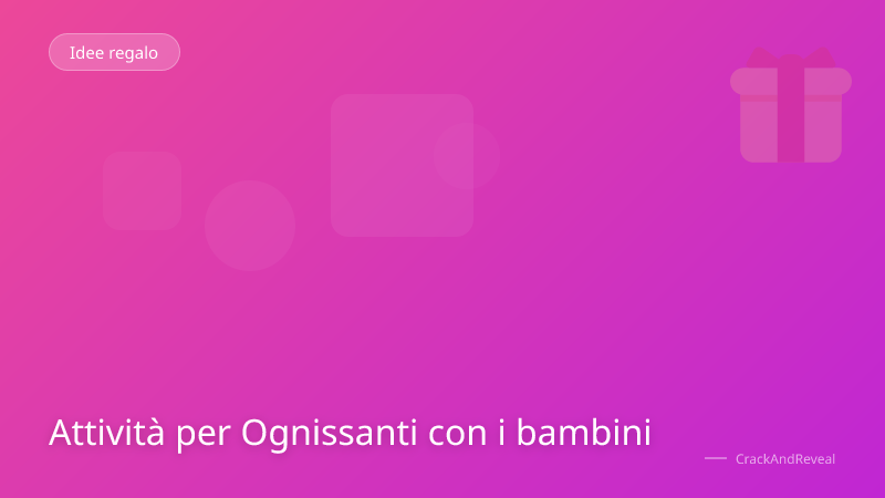 Attività per Ognissanti con i bambini