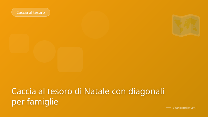 Caccia al tesoro di Natale con diagonali per famiglie