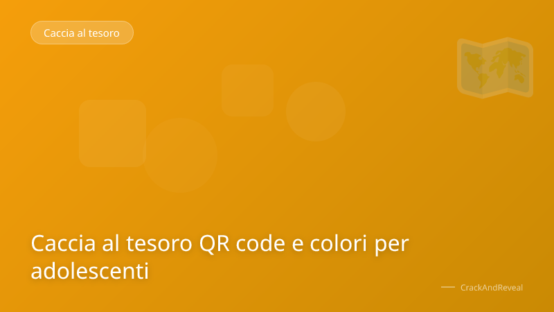 Caccia al tesoro QR code e colori per adolescenti