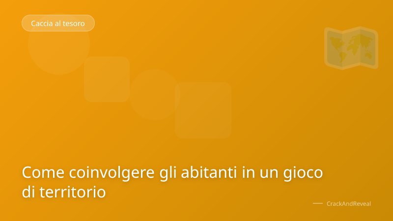 Come coinvolgere gli abitanti in un gioco di territorio