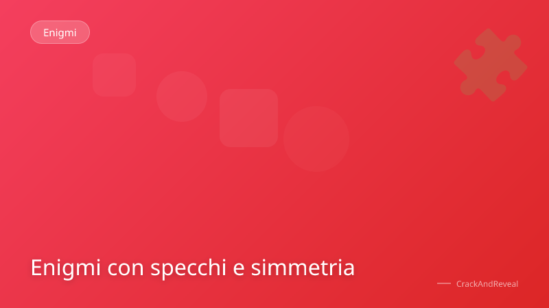 Enigmi con specchi e simmetria