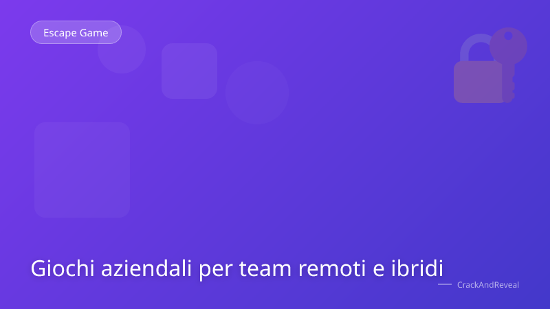 Giochi aziendali per team remoti e ibridi