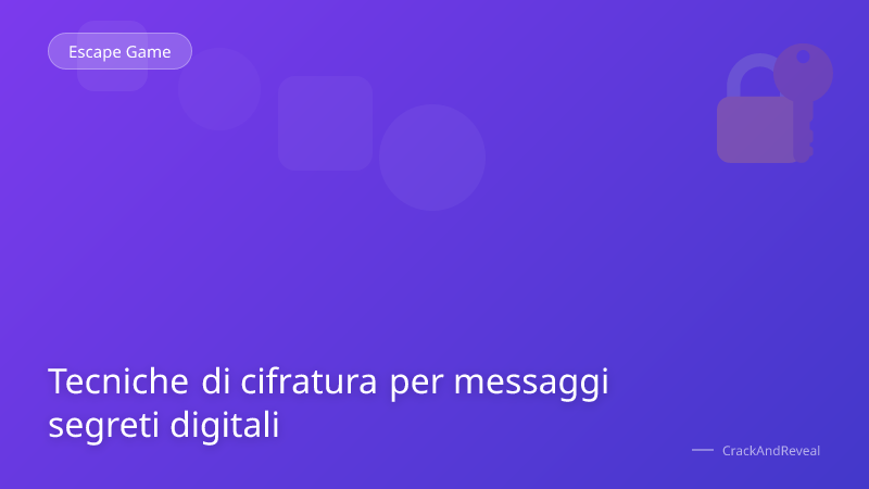 Tecniche di cifratura per messaggi segreti digitali