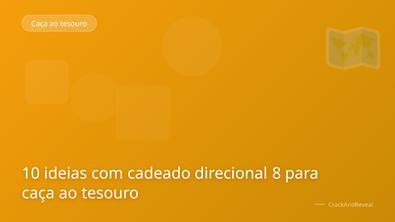 10 ideias com cadeado direcional 8 para caça ao tesouro