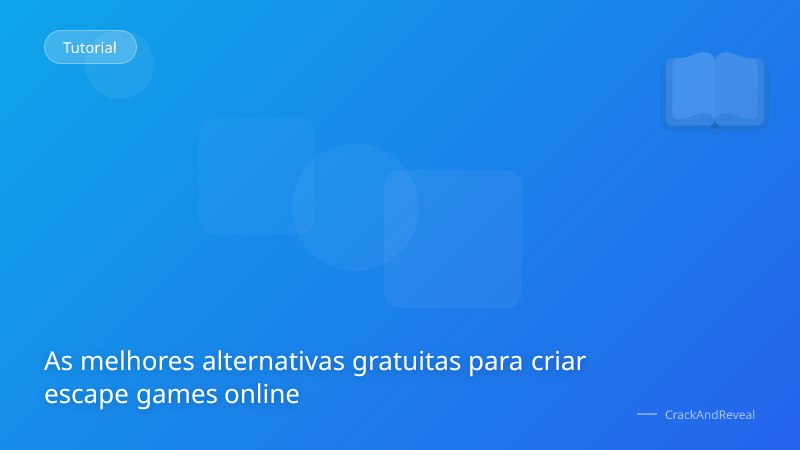 As melhores alternativas gratuitas para criar escape games online