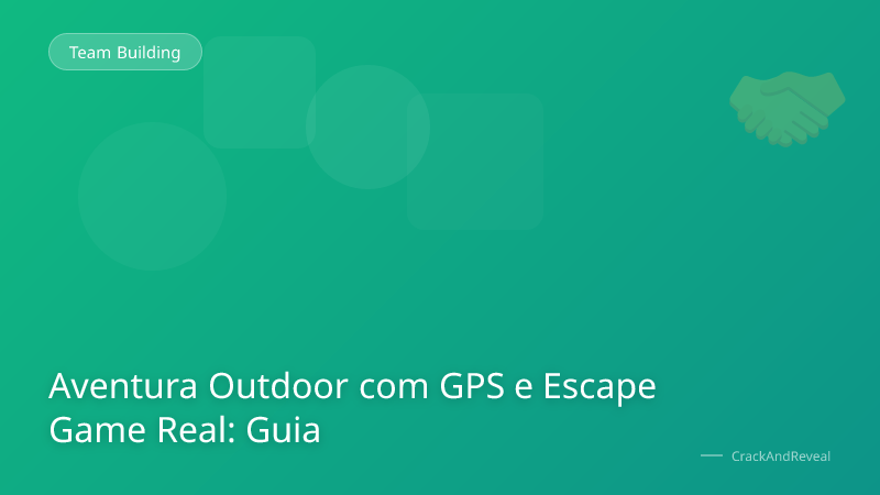 Aventura Outdoor com GPS e Escape Game Real: Guia