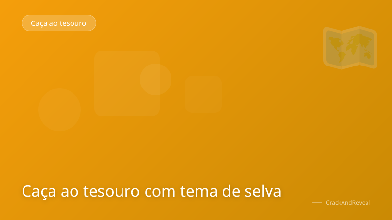Caça ao tesouro com tema de selva