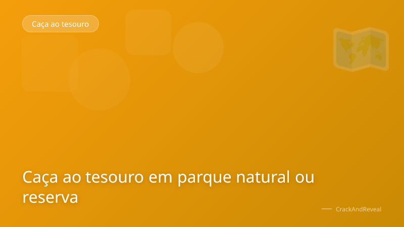 Caça ao tesouro em parque natural ou reserva