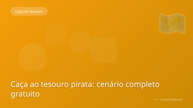 Caça ao tesouro pirata: cenário completo gratuito