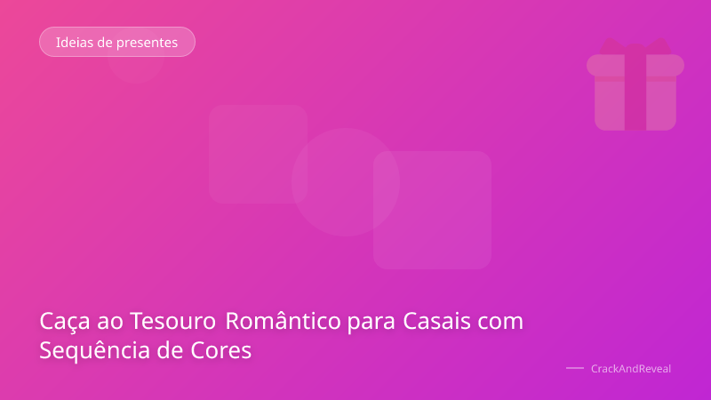 Caça ao Tesouro Romântico para Casais com Sequência de Cores