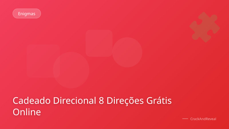 Cadeado Direcional 8 Direções Grátis Online