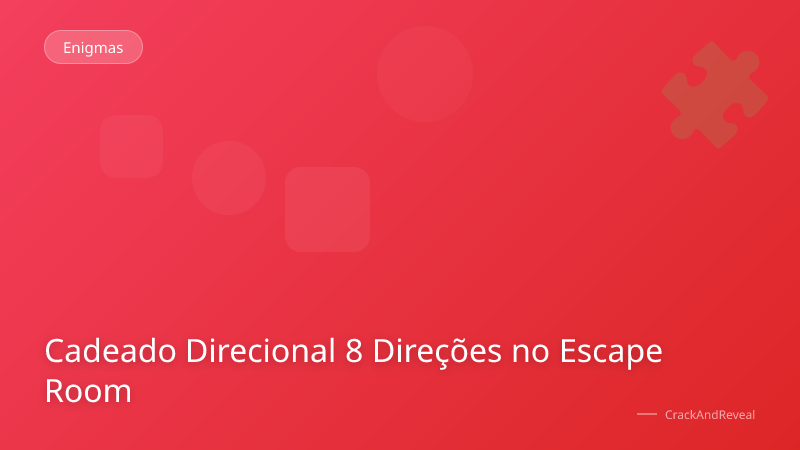 Cadeado Direcional 8 Direções no Escape Room