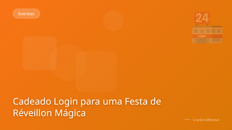 Cadeado Login para uma Festa de Réveillon Mágica
