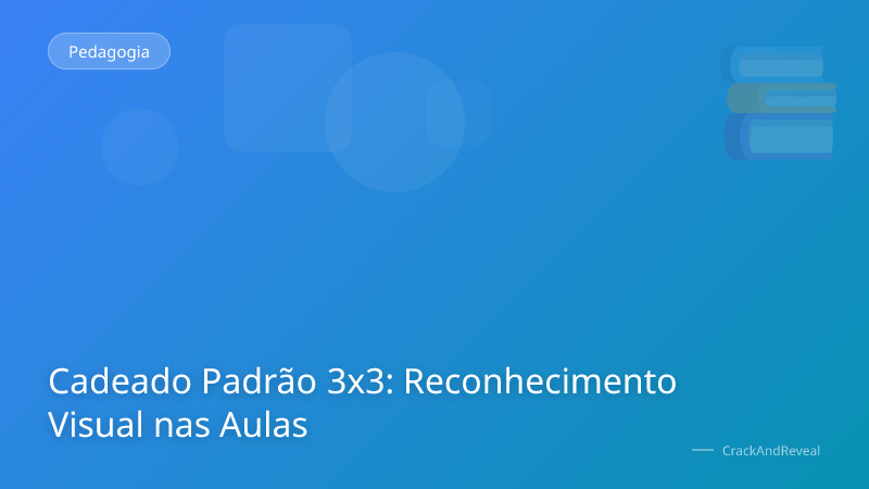 Cadeado Padrão 3x3: Reconhecimento Visual nas Aulas