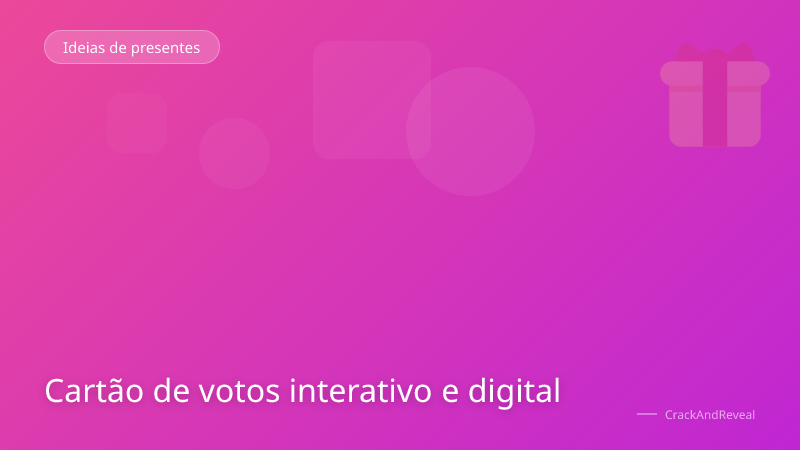Cartão de votos interativo e digital