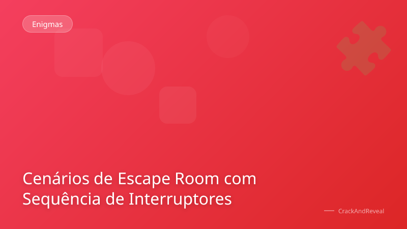 Cenários de Escape Room com Sequência de Interruptores
