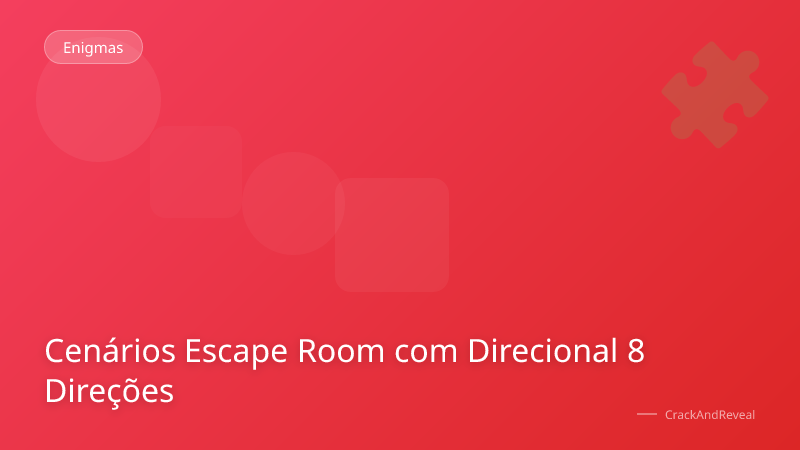Cenários Escape Room com Direcional 8 Direções