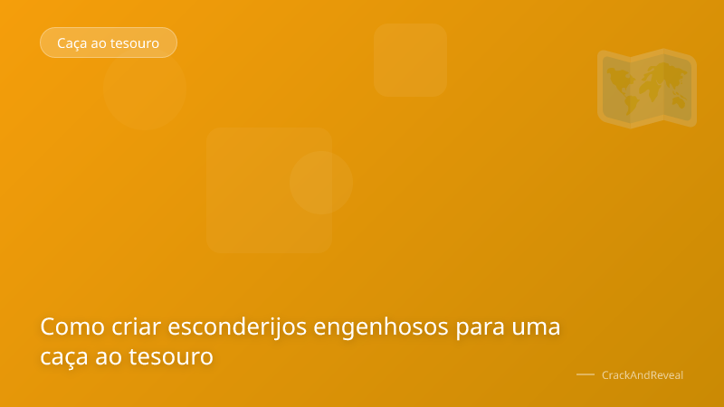 Como criar esconderijos engenhosos para uma caça ao tesouro