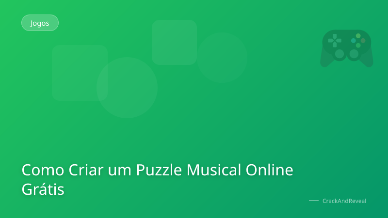 Como Criar um Puzzle Musical Online Grátis