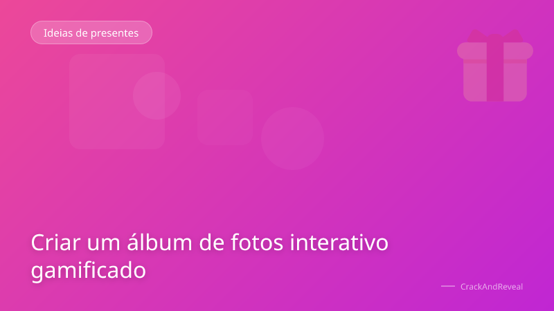 Criar um álbum de fotos interativo gamificado