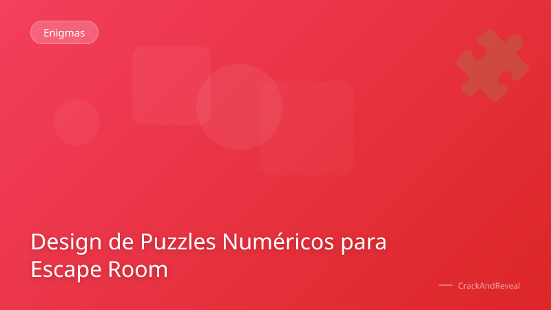 Design de Puzzles Numéricos para Escape Room