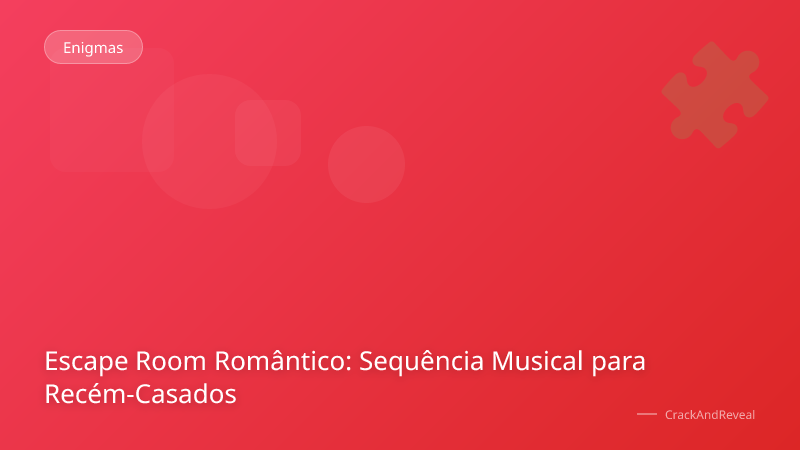 Escape Room Romântico: Sequência Musical para Recém-Casados